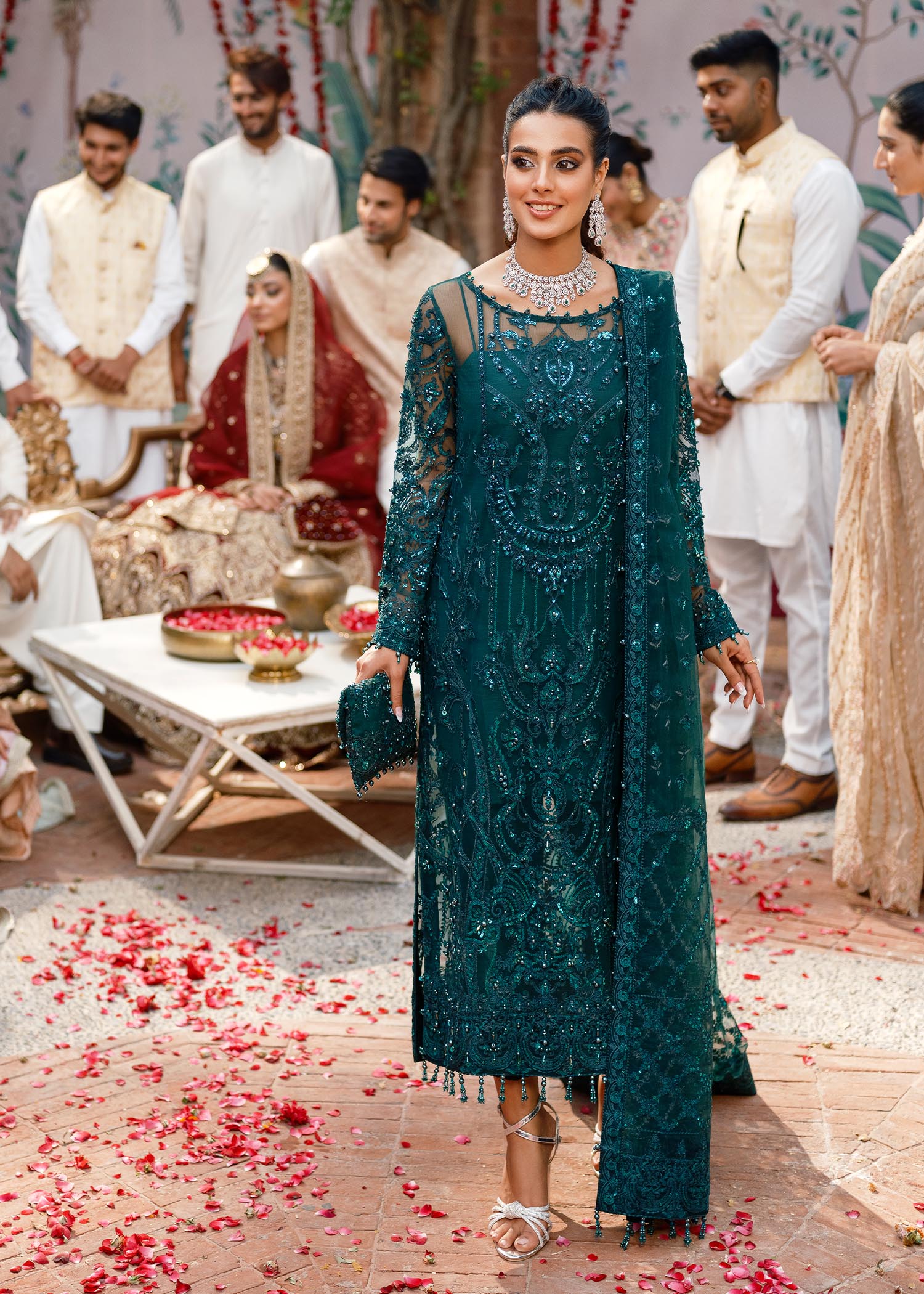kanwal malik green dress Emerald-Client Diaries Kanwal Malik