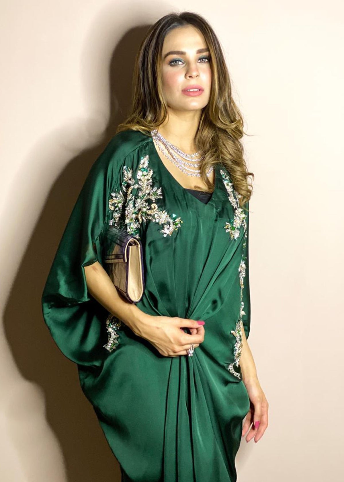 kanwal malik green dress Bahar Kanwal Malik
