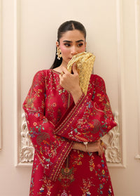 Rhea raw silk kaftan close-up fabric detail - Kanwal Malik