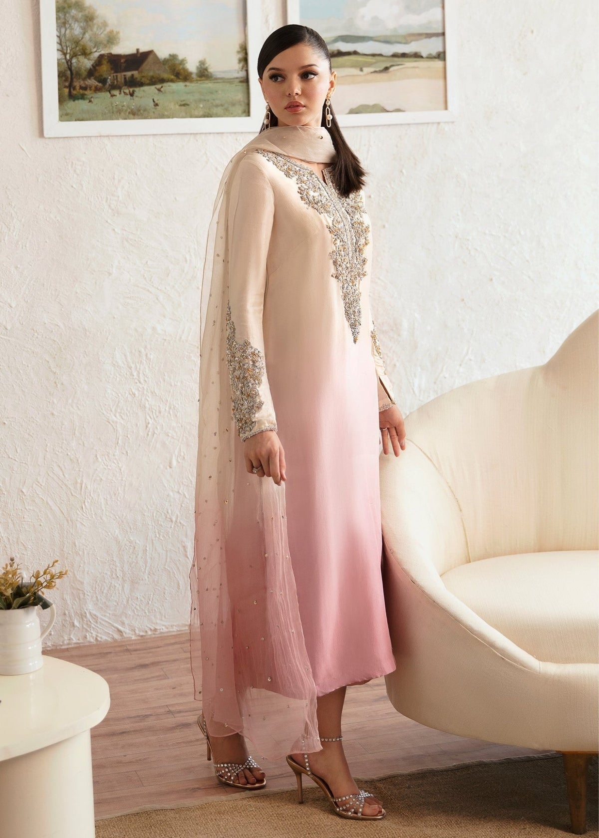 kanwal malik pink dress Nova Kanwal Malik