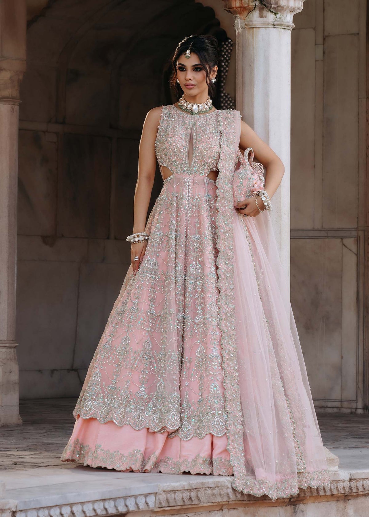 kanwal malik pink dress Sanya Kanwal Malik