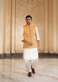 Abeer white side view - Kanwal Malik menswear