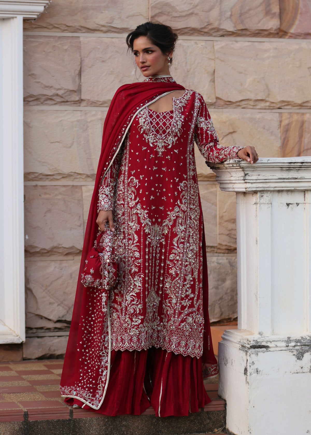 Aden red back view - Kanwal Malik