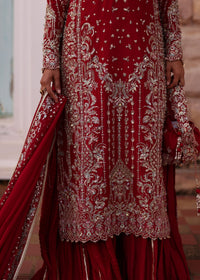 Aden red complete look - Kanwal Malik
