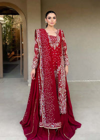 Aden red festive styled look - Kanwal Malik