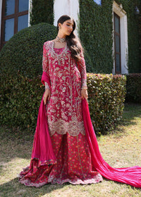 Alanna shocking pink styled look - Kanwal Malik luxury pret