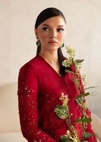 Aleysa maroon hand embroidery detail - Kanwal Malik luxury pret