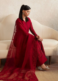 Aleysa maroon styled look - Kanwal Malik luxury pret