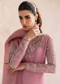 Arden lilac ombre organza dupatta detail - Kanwal Malik
