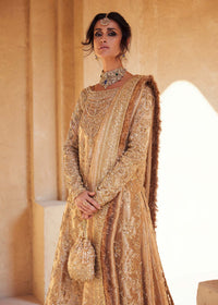 Arla luminous gold bridal side view - Kanwal Malik bridal couture