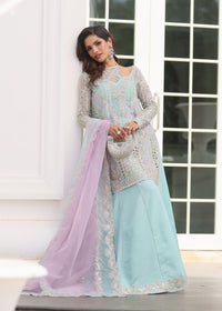 Arshia powder blue styled look - Kanwal Malik