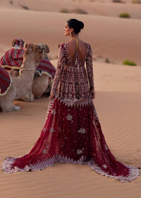 Arsia regal red raw silk lehnga detail - Kanwal Malik bridal couture