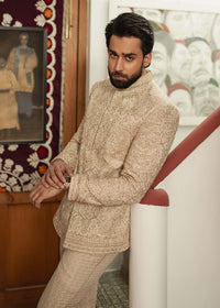 Ashar golden ceremonial look - Kanwal Malik menswear