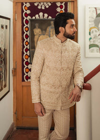 Ashar golden complete look - Kanwal Malik menswear