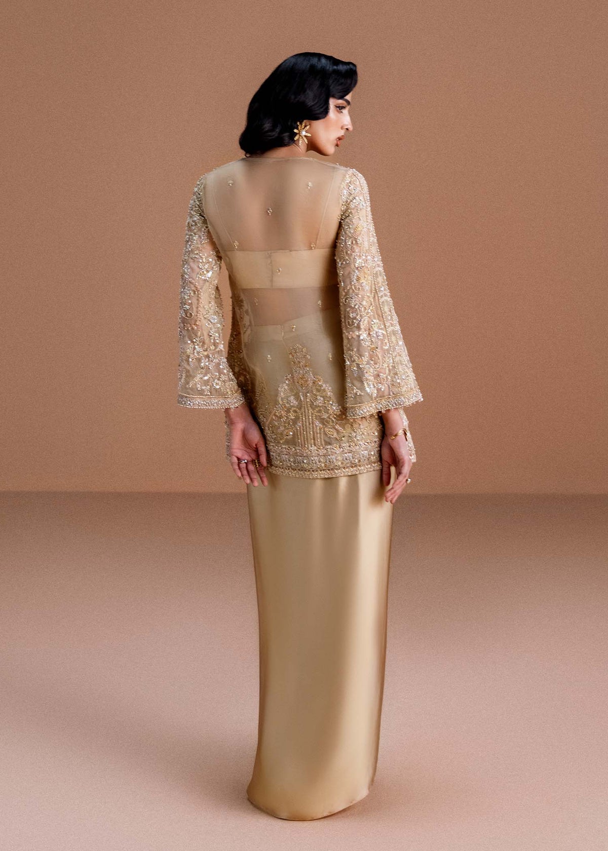 Aurelia honey nude complete look - Kanwal Malik luxury pret