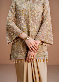 Aurelia honey nude ada work embroidery detail - Kanwal Malik luxury pret