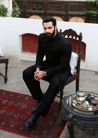 Azlan black final look - Kanwal Malik menswear