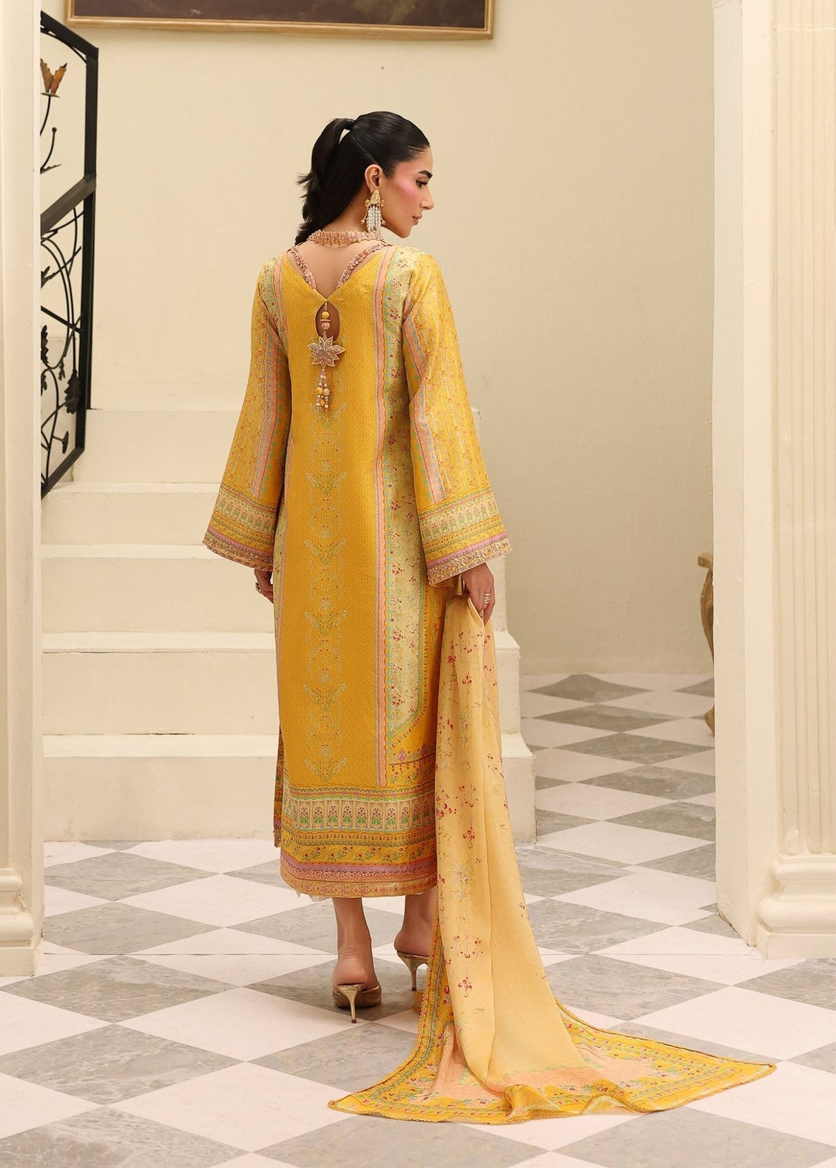 Caprina yellow styled look - Kanwal Malik