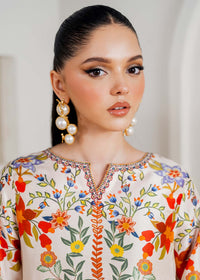 Celia off white embroidered neckline detail - Kanwal Malik