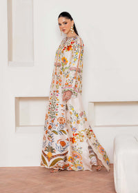 Celia off white embroidered scallop hem detail - Kanwal Malik