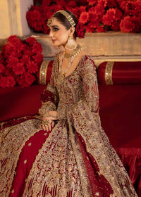 Divani red bridal complete look - Kanwal Malik bridal couture