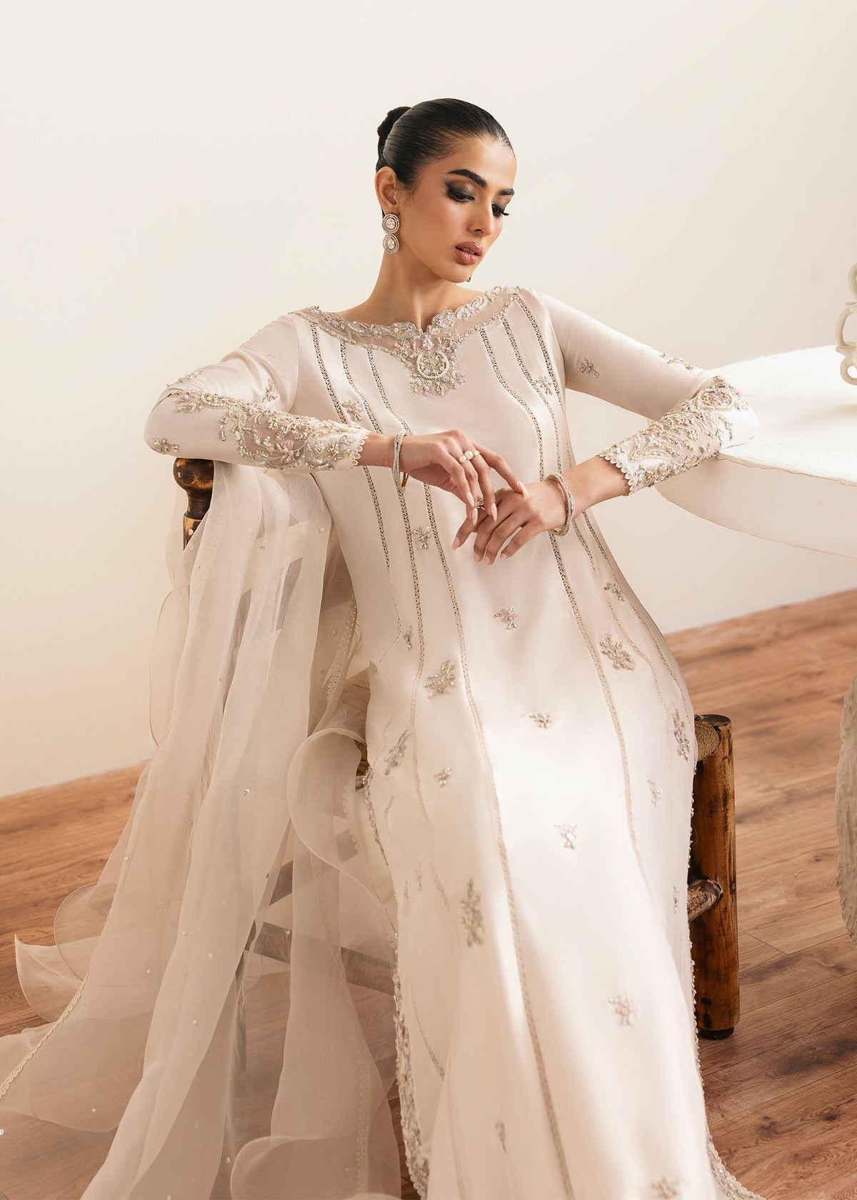 Freya ivory ensemble complete look - Kanwal Malik