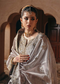Gulnaar silver mauve back view - Kanwal Malik