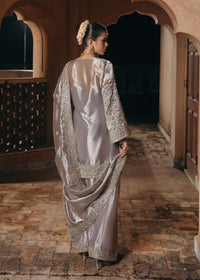 Gulnaar silver mauve complete look - Kanwal Malik