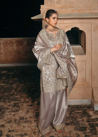 Gulnaar silver mauve styled look - Kanwal Malik