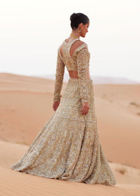 Haya nude bridal styled look - Kanwal Malik bridal couture