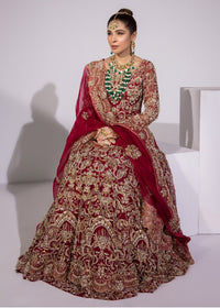 Hera red bridal back view - Kanwal Malik bridal couture