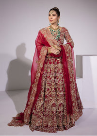 Hera red dupatta motif spray detail - Kanwal Malik bridal couture