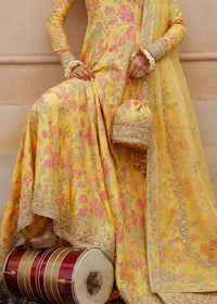 Hoorain zest yellow ensemble styled look - Kanwal Malik