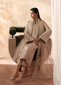 Hooria beige complete look - Kanwal Malik luxury pret