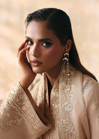 Hooria beige full ensemble view - Kanwal Malik luxury pret