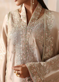 Hooria beige culotte trouser detail - Kanwal Malik luxury pret