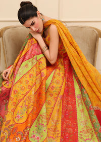 Inaya multi-color churidar pajama detail - Kanwal Malik