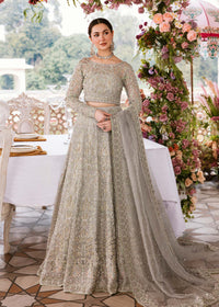 Ismat grey bridal choli front view - Kanwal Malik bridal couture