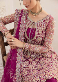 Kaira plum panel embroidery detail - Kanwal Malik luxury pret