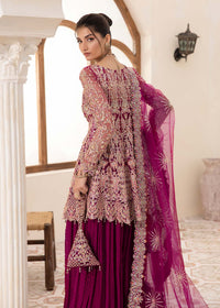 Kaira plum side view - Kanwal Malik luxury pret