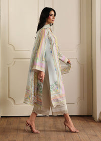 Kairo pastel blue full ensemble view - Kanwal Malik luxe silk