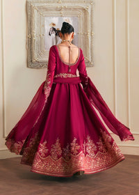 Kamira red churidar detail - Kanwal Malik