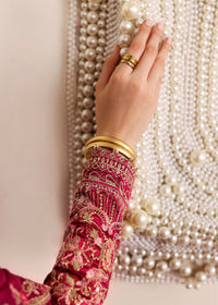 Kamira red full ensemble view - Kanwal Malik