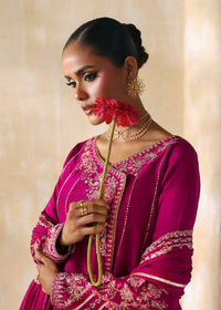 Laiya fusia back view - Kanwal Malik luxury pret