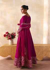 Laiya fusia churidar pajama detail - Kanwal Malik luxury pret