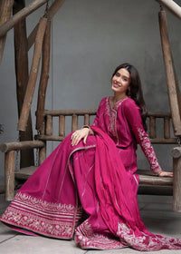 Laiya fusia festive styled look - Kanwal Malik luxury pret