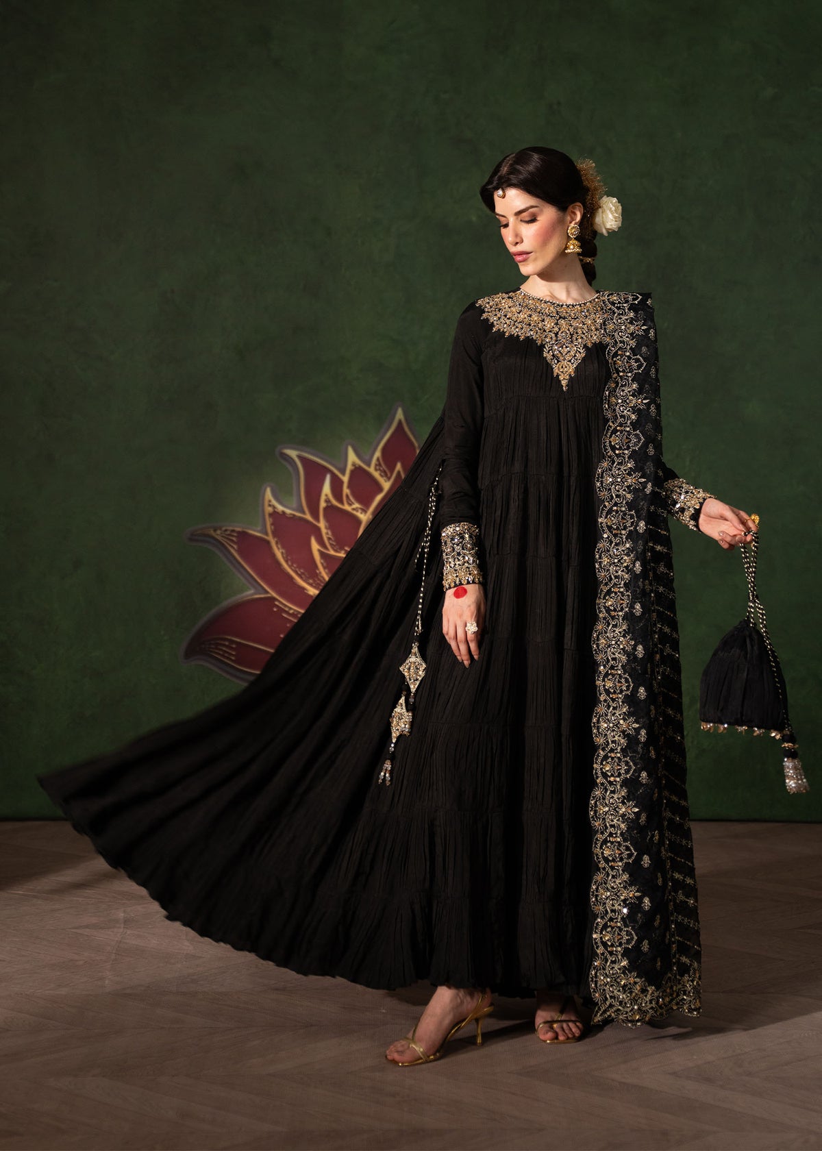 Layla black peshwas festive styled look - Kanwal Malik Shehnai Luxury Pret'26