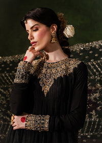 Layla black peshwas styled look - Kanwal Malik Pakistani designer wear