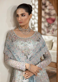 Lily ice blue embroidered bodice detail - Kanwal Malik