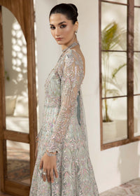 Lily ice blue ensemble back view - Kanwal Malik